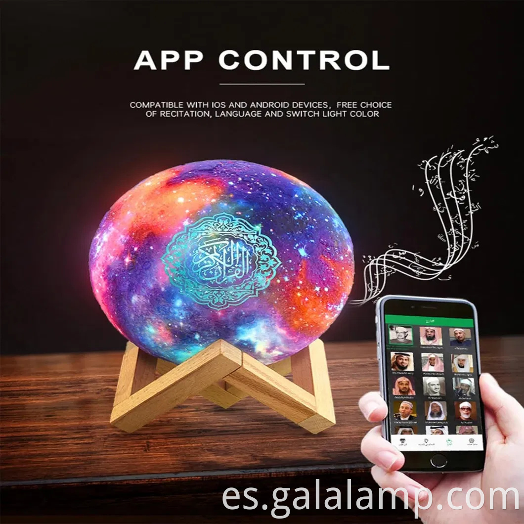 Altavoz del Corán portátil de Ramadán con control de aplicaciones y soporte de varios idiomas